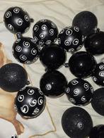 Noordwijk - Zwarte Kerstballen / Kunststof GRATIS, Diversen, Kerst, Ophalen