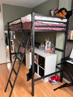 Hoogslaper antraciet 90x200, Ophalen, Eenpersoons, Zo goed als nieuw, 90 cm