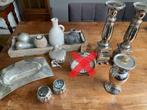 Diverse woonaccessoires zilver /grijs / hout, Huis en Inrichting, Woonaccessoires | Kandelaars en Kaarsen, Overige materialen