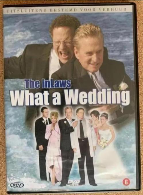 DVD The Inlaws; What a wedding; Michael Douglas, Albert Broo, Cd's en Dvd's, Dvd's | Komedie, Zo goed als nieuw, Romantische komedie