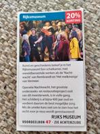 Rijksmuseum, Drie personen of meer, Kortingsbon, Overige typen