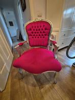 Fuchsia roze fauteuil in barokstijl, Huis en Inrichting, Stoelen, Ophalen