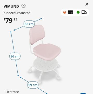 VIMUND
Kinderbureaustoel, lichtroze beschikbaar voor biedingen