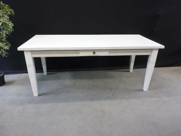 Grote tafel / Grenen eettafel 200x89cm / houten knutseltafel, Huis en Inrichting, Tafels | Eettafels, Gebruikt, 50 tot 100 cm