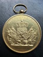 18k Gouden medaille “voor trouwe dienst” (36 jaar), Ophalen of Verzenden, Landmacht, Nederland, Lintje, Medaille of Wings