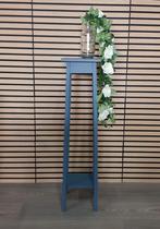 🦋 Mooie, vintage plantentafel. Petrol blauw geverfd, Ophalen, Zo goed als nieuw
