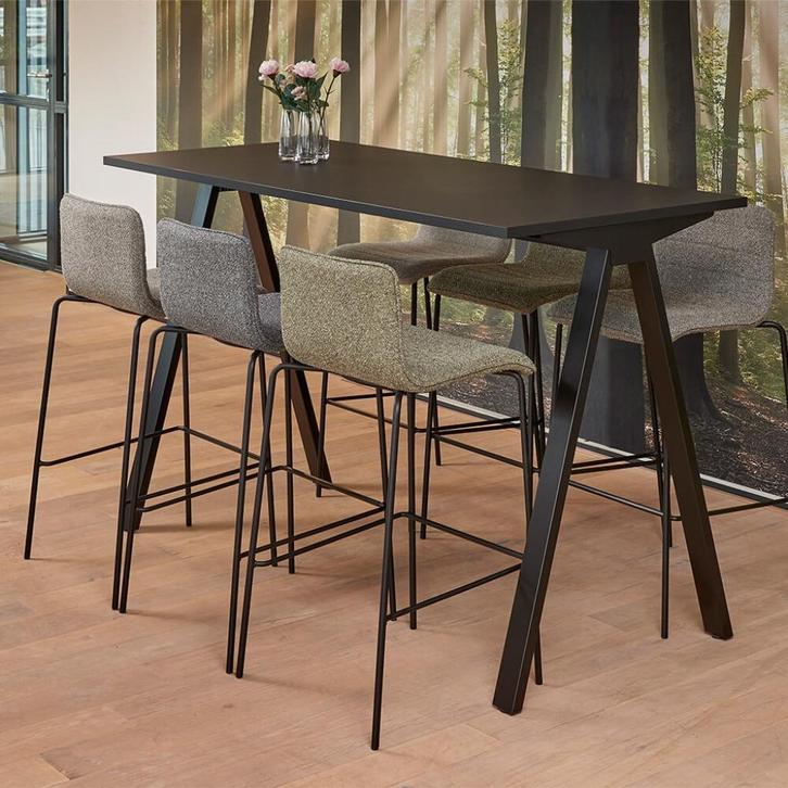 kantinetafel hoog V-poot | bartafel Uit voorrraad leverbaar!, Huis en Inrichting, Bureaus, Nieuw, Ophalen