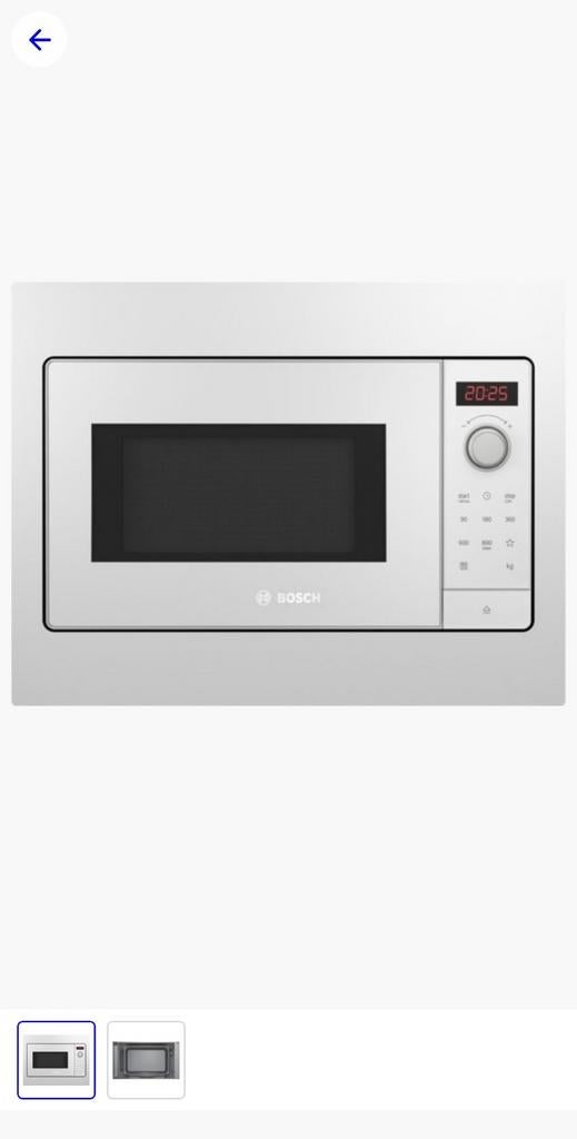 Nieuwe Bosch BFL532MW3 inbouw magnetron | Garantie ✅️🔥, Witgoed en Apparatuur, Magnetrons, Jirnsum, Nieuw, Magnetron, Inbouw
