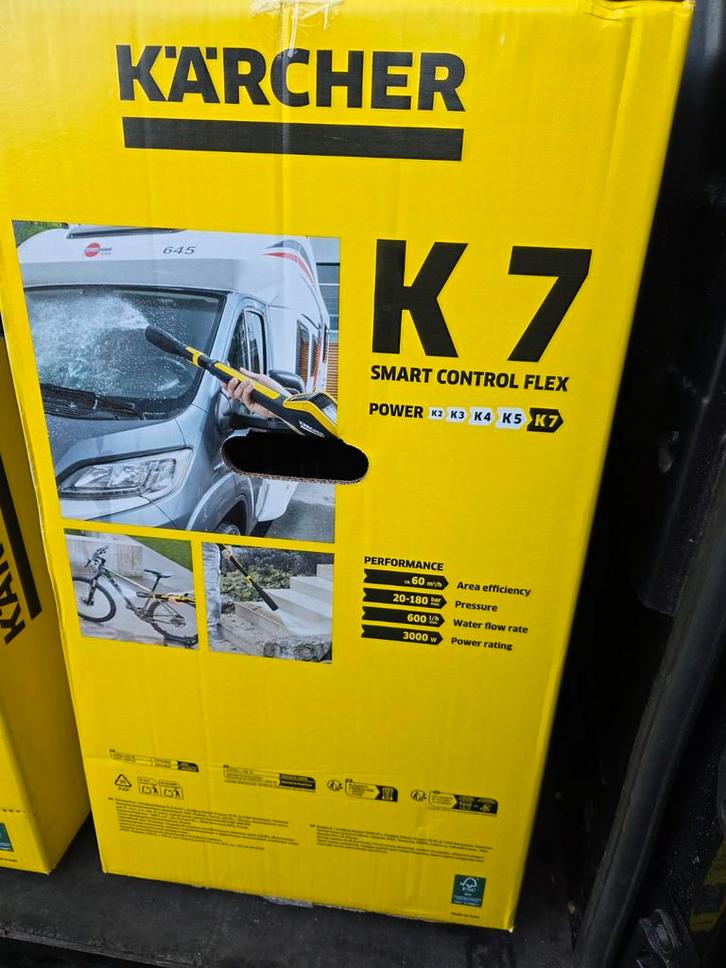 Kärcher K7 Smart Control Flex Hogedrukreiniger - Nieuw!, Tuin en Terras, Hogedrukreinigers, Nieuw, Elektrisch, Met regelbare waterdruk