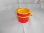 Tupperware Snackpotje Fruitbakje 150ML Rood-Geel NIEUW, Huis en Inrichting, Keuken | Tupperware, Ophalen of Verzenden, Nieuw, Rood