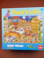 That's Life, Puzzel 1000, compleet, Ophalen of Verzenden, 500 t/m 1500 stukjes, Zo goed als nieuw, Legpuzzel