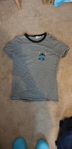 Shirt Stitch zwart wit, Kleding | Dames, T-shirts, Ophalen of Verzenden, Wit, Zo goed als nieuw, Maat 36 (S)