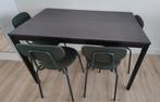 Complete dining set with dining table and 4 chairs, Huis en Inrichting, Ophalen, Zo goed als nieuw