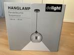 Hanglamp met glazen bol nieuw in doos, Huis en Inrichting, Lampen | Hanglampen, Ophalen of Verzenden, Nieuw, Glas, Minder dan 50 cm