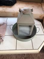 Decoratieve lantaarn met dienblad, Ophalen of Verzenden, Zo goed als nieuw