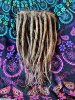 Setje donkerblonde human hair clip dreads extensions nu 210€, Ophalen of Verzenden, Nieuw, Pruik of Haarverlenging