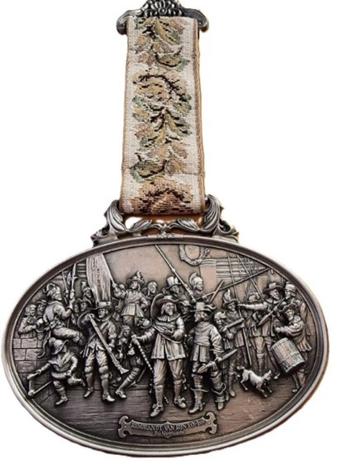 Duitse Tinnen Wandplaquette medallon Rembrandt van Rijn beschikbaar voor biedingen