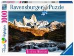 Ravensburger: Beautiful Mountains: Monte Fitz Roy, Patagonie, Ophalen of Verzenden, 500 t/m 1500 stukjes, Nieuw, Legpuzzel