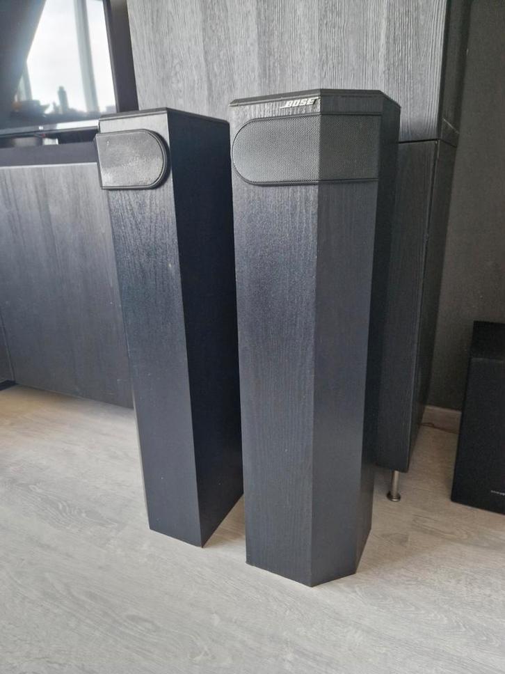 Bose 501 series 5, speakers, getest en werkt, Audio, Tv en Foto, Luidsprekers, Gebruikt, Front, Rear of Stereo speakers, Bose