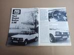 Test (uit oud tijdschrift) Opel Kadett C Rallye 2.0E (1976), Verzenden