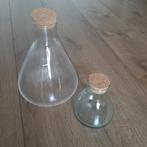 Glazen pot met kurk, terrarium, ecosysteem, Ophalen of Verzenden, Zo goed als nieuw
