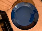 donker blauwe diner borden, glans,  26 cm, Huis en Inrichting, Keuken | Servies, Ophalen, Gebruikt, Bord(en), Effen