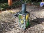 Glas in lood buiten lamp, Ophalen