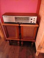 Antieke speakers met antieke radio ziet foto, Ophalen of Verzenden