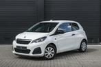 Peugeot 108 1.0 E-vti 72pk 3D 2019 Wit, Auto's, Voorwielaandrijving, Stof, Zwart, 4 stoelen