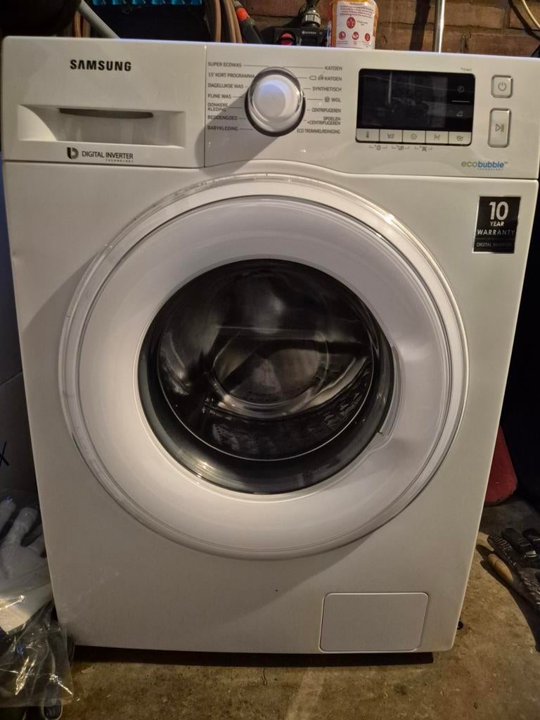 Wasmachine Samsung eco bubble ww70j5426dw/en, 6 tot 8 kg, Ophalen, 1200 tot 1600 toeren, 85 tot 90 cm
