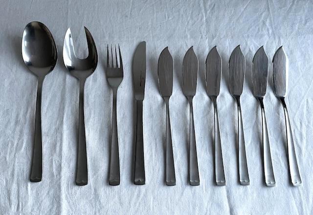 Keltum model Lianne - diverse bestekdelen, Huis en Inrichting, Keuken | Bestek, Zo goed als nieuw, Los bestek, Rvs of Chroom, Vaatwasserbestendig