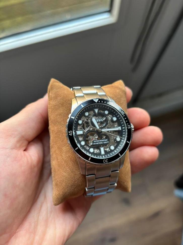 Fossil Automatic Diver Skeleton Dial - ME3190, Sieraden, Tassen en Uiterlijk, Horloges | Heren, Zo goed als nieuw, Polshorloge