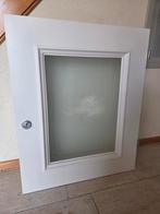 Wanddeurtje met gegraveerd glas en lamp, Ophalen, 80 tot 100 cm, Overige typen, Minder dan 200 cm