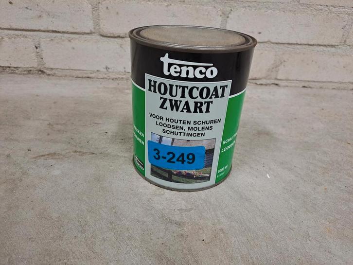 Tenco Houtcoat Zwart - Nieuw, Doe-het-zelf en Verbouw, Verf, Beits en Lak, Ophalen of Verzenden