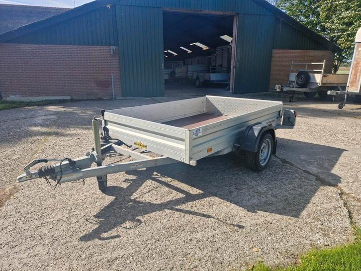 Humbaur zakbare/kantelbare oprij aanhangwagen 1300kg, Auto diversen, Aanhangers en Bagagewagens, Zo goed als nieuw, Ophalen