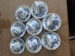 Blue Danube grote thee kop en schotels 8x, Antiek en Kunst, Antiek | Servies los, Ophalen of Verzenden