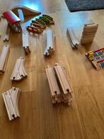 Grote houten treinbaan met veel extra’s, Kinderen en Baby's, Speelgoed | Houten speelgoed, Ophalen, Zo goed als nieuw, Overige typen
