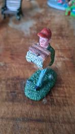 Lemax Kerstdorp Poppetje met Hout, Ophalen of Verzenden, Gebruikt