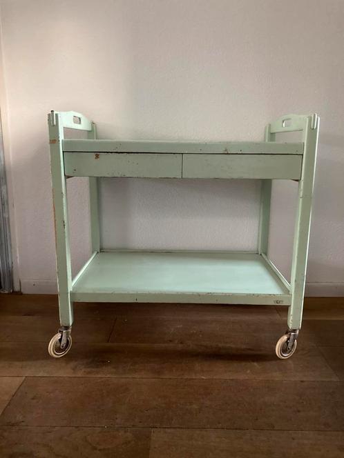 Retro vintage jaren ‘60 IKEA serveerwagen Erik Wörtz, Verzamelen, Retro, Huis en Inrichting, Ophalen