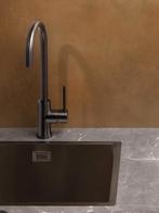 aanrechtblad / keukenblad met spoelbak ( gunmetal), Huis en Inrichting, Keuken | Keukenelementen, Ophalen, 100 tot 150 cm, Zo goed als nieuw