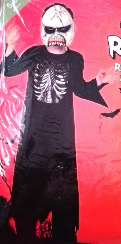 Halloween Magere Hein outfit mt 110 / 116, Kinderen en Baby's, Carnavalskleding en Verkleedspullen, Nieuw, Jongen, 110 t/m 116