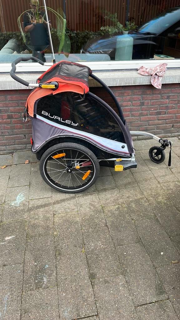Burley Cub X fietskar voor 1-2 kinderen, Fietsen en Brommers, Fietsaccessoires | Aanhangers en Karren, Gebruikt, Kinderkar, 40 tot 60 kg