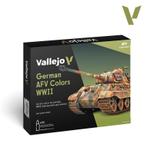 70255 Vallejo German AFV Colors WWII Set (16), Overige merken, Tank, Groter dan 1:32, Nieuw