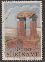 Suriname 1961 365 Sluis, Gest, Postzegels en Munten, Postzegels | Suriname, Ophalen of Verzenden, Gestempeld