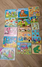 16 kinderpuzzels, gewone en houten puzzels!, Ophalen, 10 tot 50 stukjes, Zo goed als nieuw