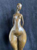 Bronzen dame naakt groot 71cm !!! J.Palioth zuiver brons, Ophalen of Verzenden