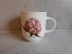 Mok 9x8 cm. "Peony" Pioenroos JET by ter Steege, Huis en Inrichting, Keuken | Servies, Keramiek, Ophalen of Verzenden, Zo goed als nieuw