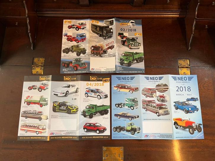 3x Modelauto Folder 1:43 (2018) [€1 voor alle 3!], Hobby en Vrije tijd, Modelauto's | 1:43, Zo goed als nieuw, Auto, Overige merken