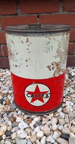 Groot vintage Caltex olievat, olieblik⛽️, Caltex, Gebruikt, ., .
