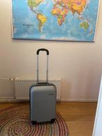 Kleine Koffer met wieltjes - Trolley - Grijs Hard kunststof, Ophalen, Gebruikt, 50 tot 60 cm, Hard kunststof